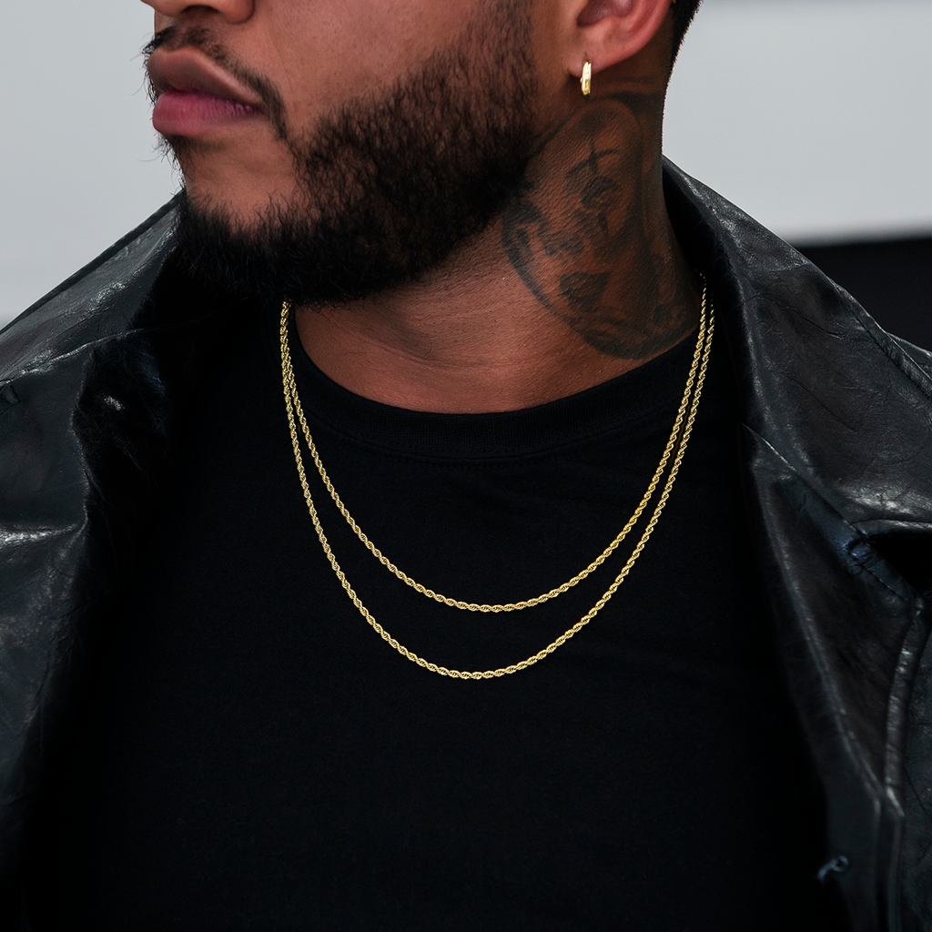 GLD Rope Chain in Yellow Gold - 2mm