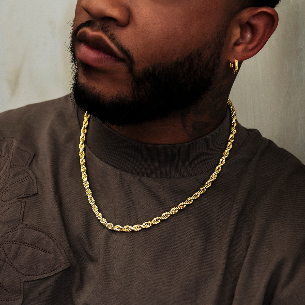 GLD Rope Chain in Yellow Gold- 6mm