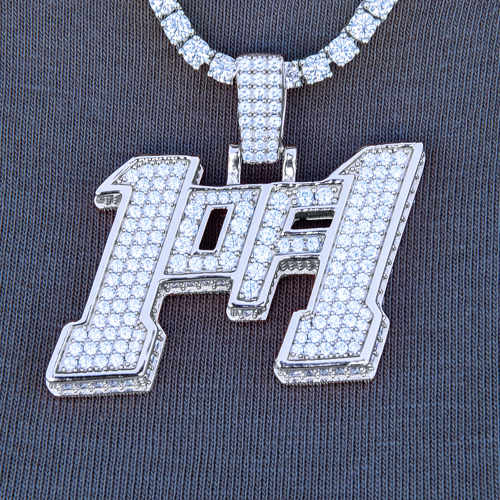 Moissanite 1of1 Pendant in Sterling Silver