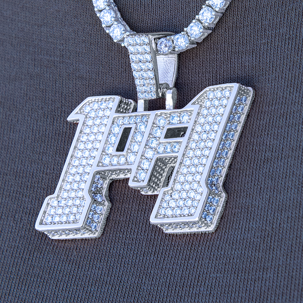 Moissanite 1of1 Pendant in Sterling Silver