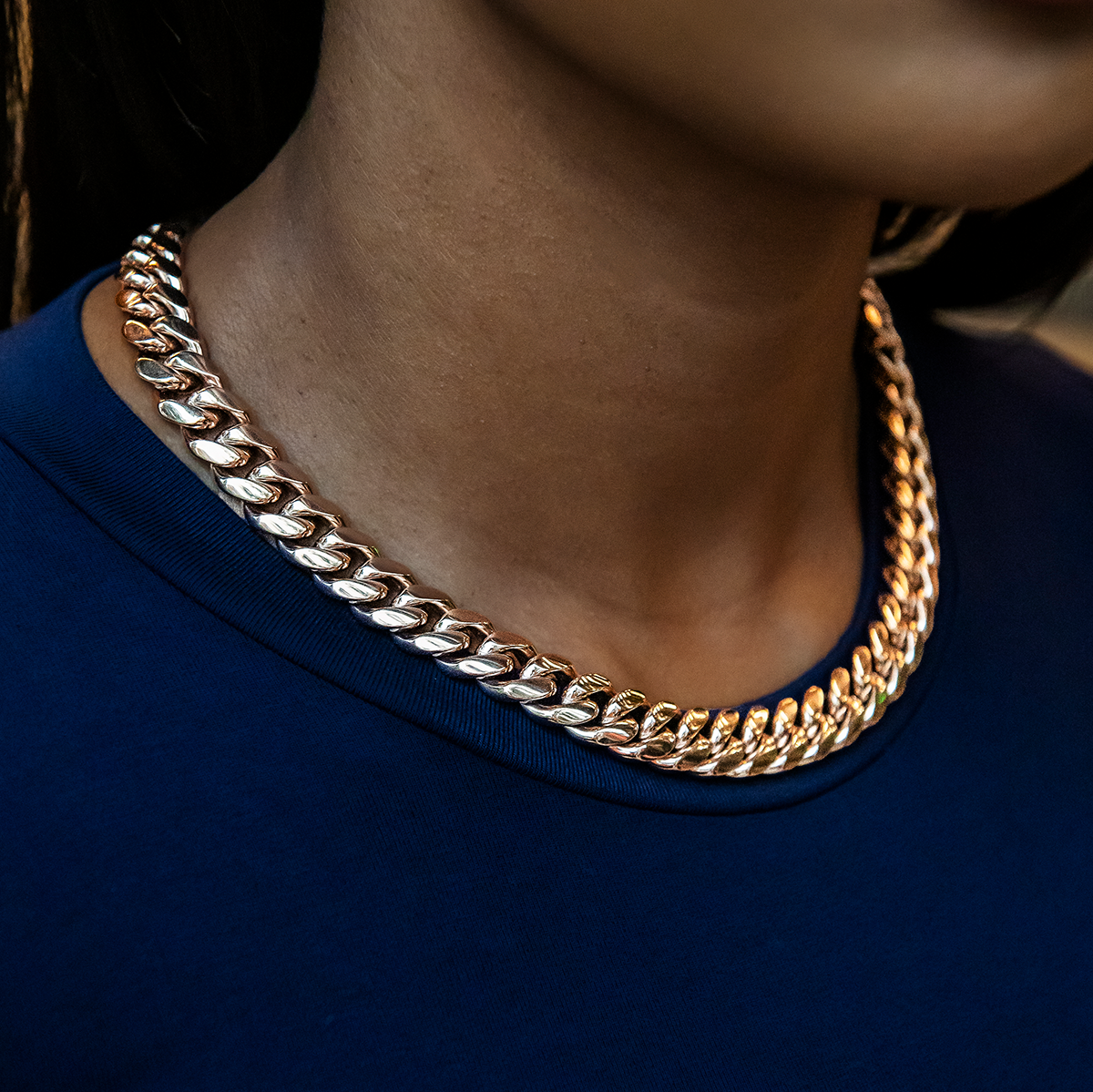 GLD Signature Cuban in Rose Gold - 12mm