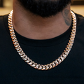 GLD Signature Cuban in Rose Gold - 12mm