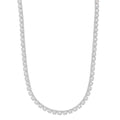 Clustered Moissanite Tennis Chain in Sterling Silver - 6MM