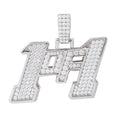 Moissanite 1of1 Pendant in Sterling Silver
