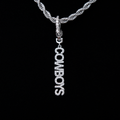 Dallas Cowboys Official NFL Wordmark Logo Clip On Pendant - White Gold