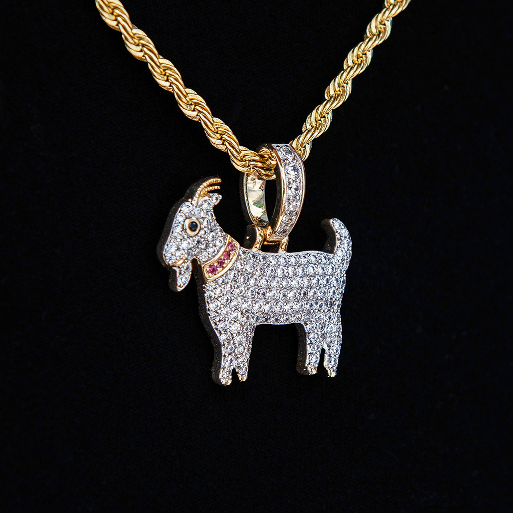 Micro GOAT Pendant in Yellow Gold
