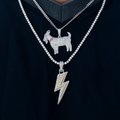 GOAT and Bolt Set in White Gold