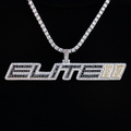 Elite 11 Wordmark Pendant in White Gold