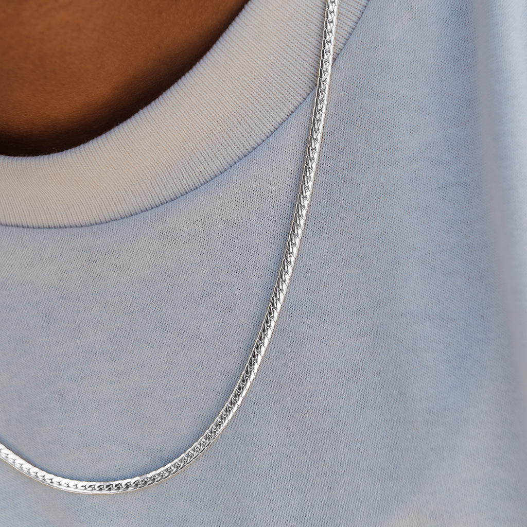 South Beach Cuban™ Chain in White Gold - 3mm