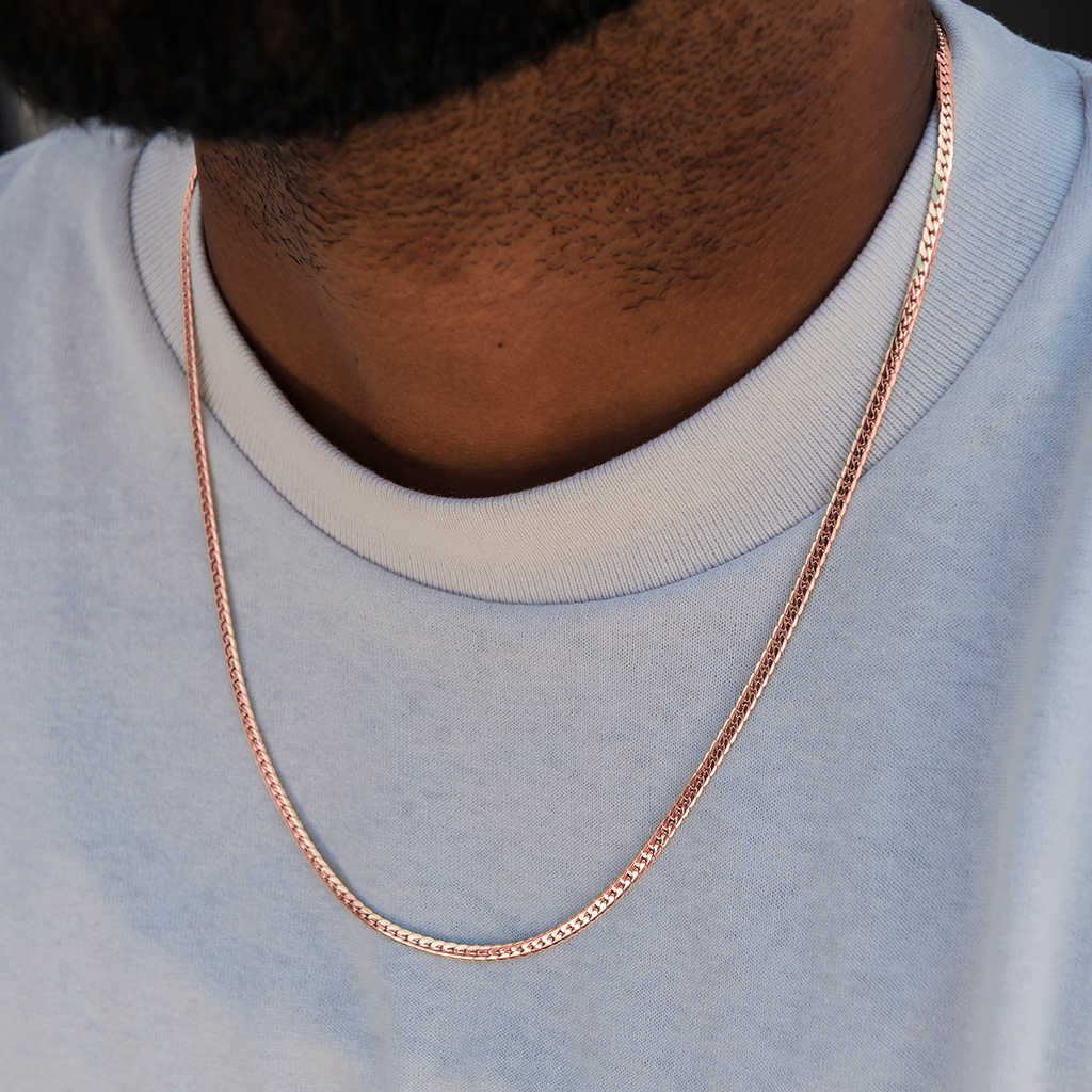 South Beach Cuban™ Chain in Rose Gold- 3mm
