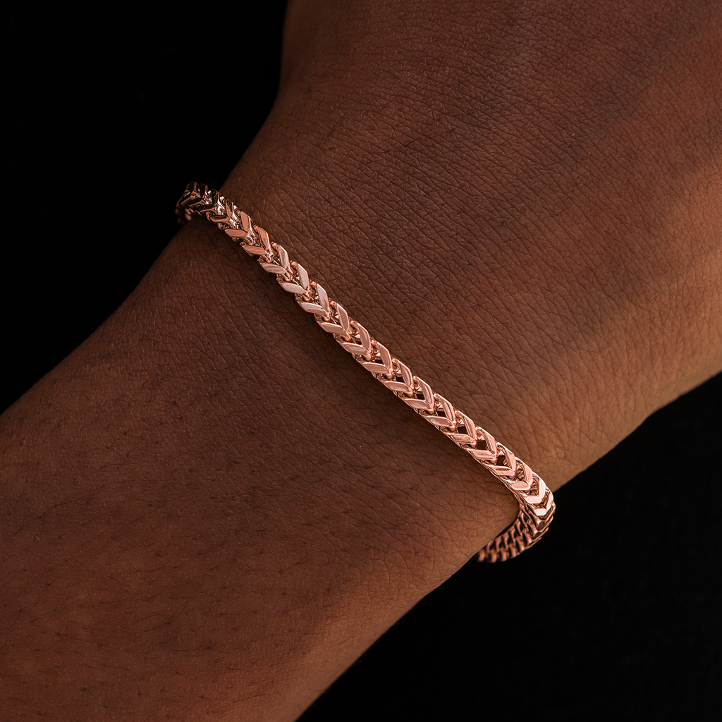 Franco Bracelet in Rose Gold- 3mm