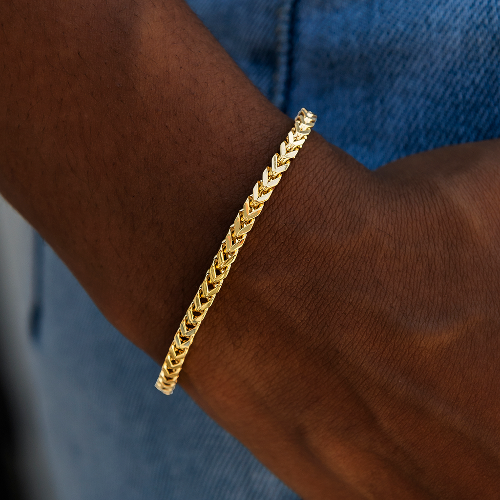 Franco Bracelet in Yellow Gold- 3mm