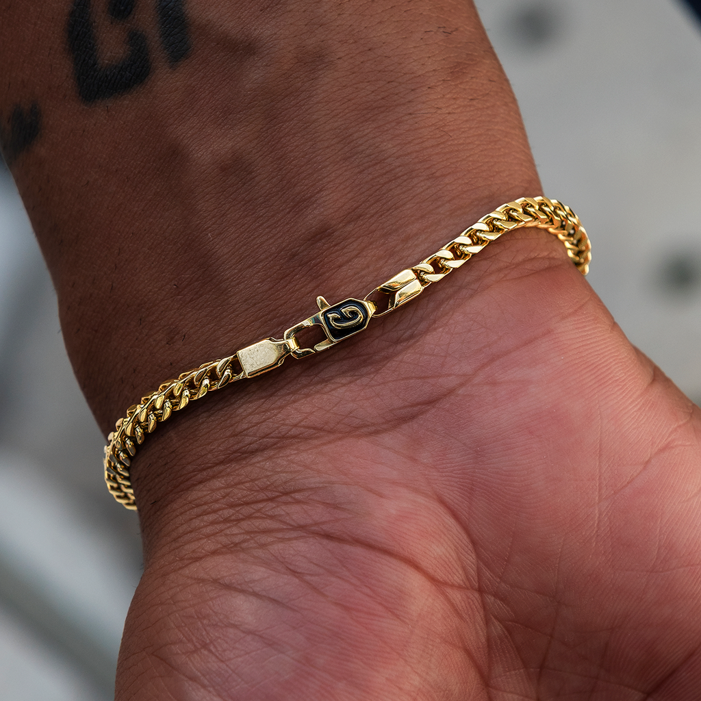 Franco Bracelet in Yellow Gold- 3mm