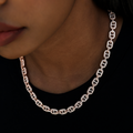 Micro Valentina Necklace in Rose Gold