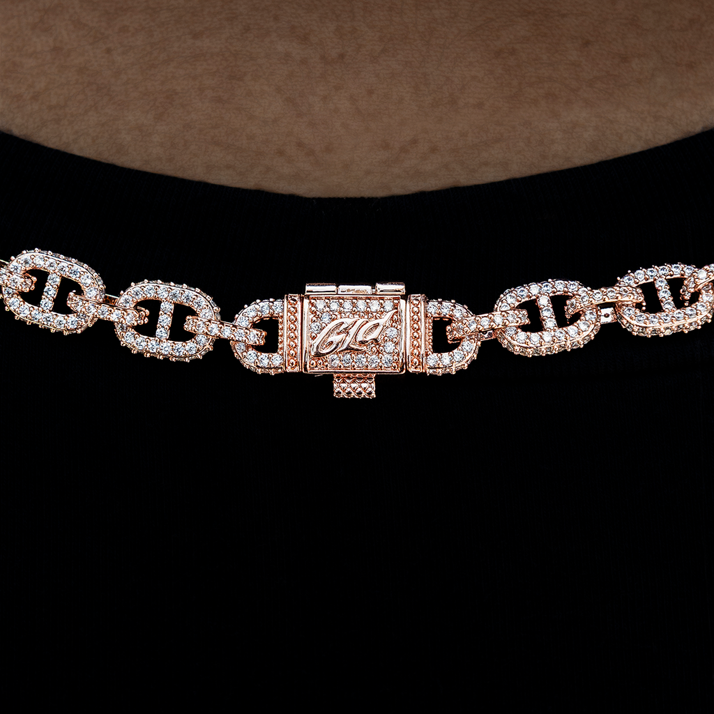 Micro Valentina Necklace in Rose Gold
