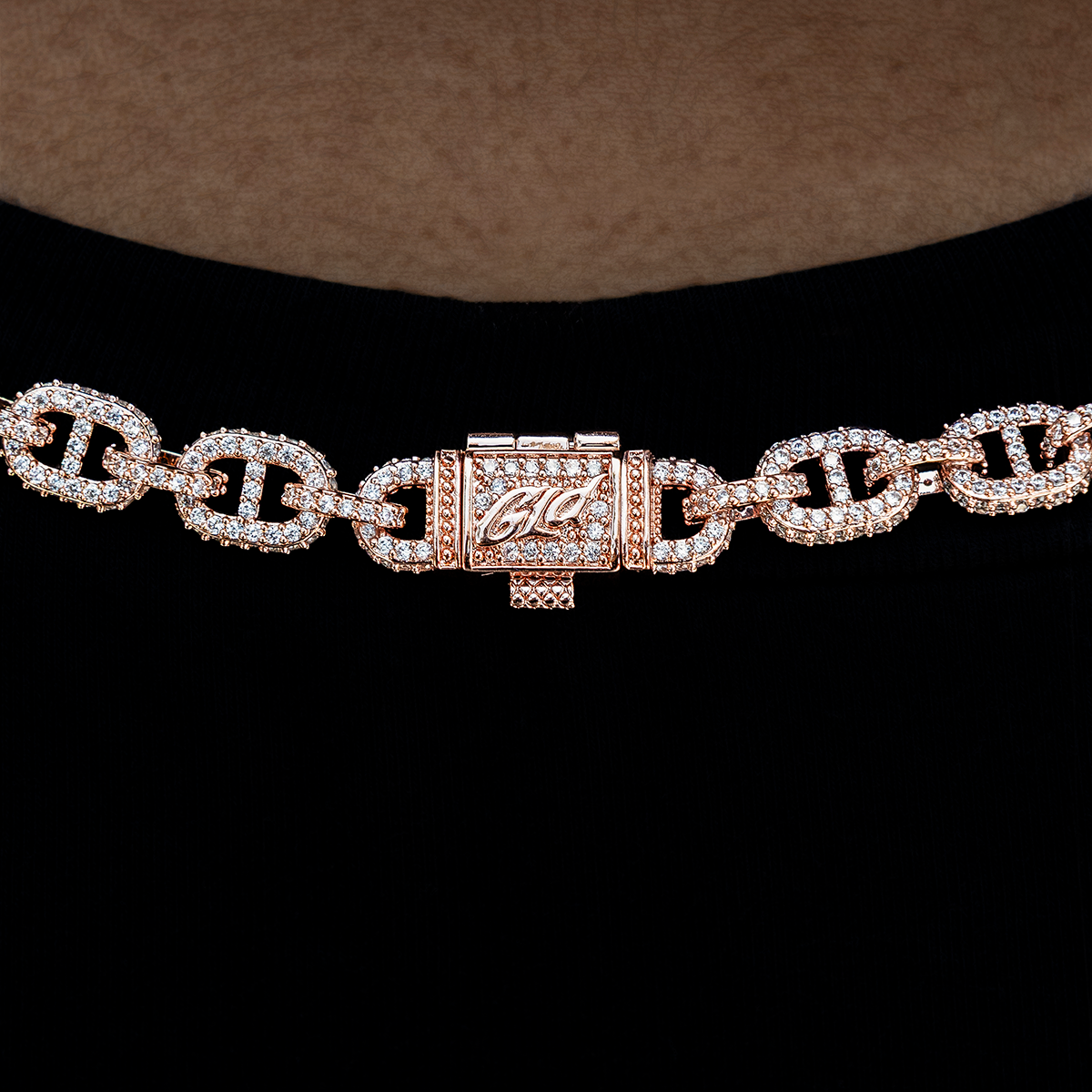 Micro Valentina Necklace in Rose Gold