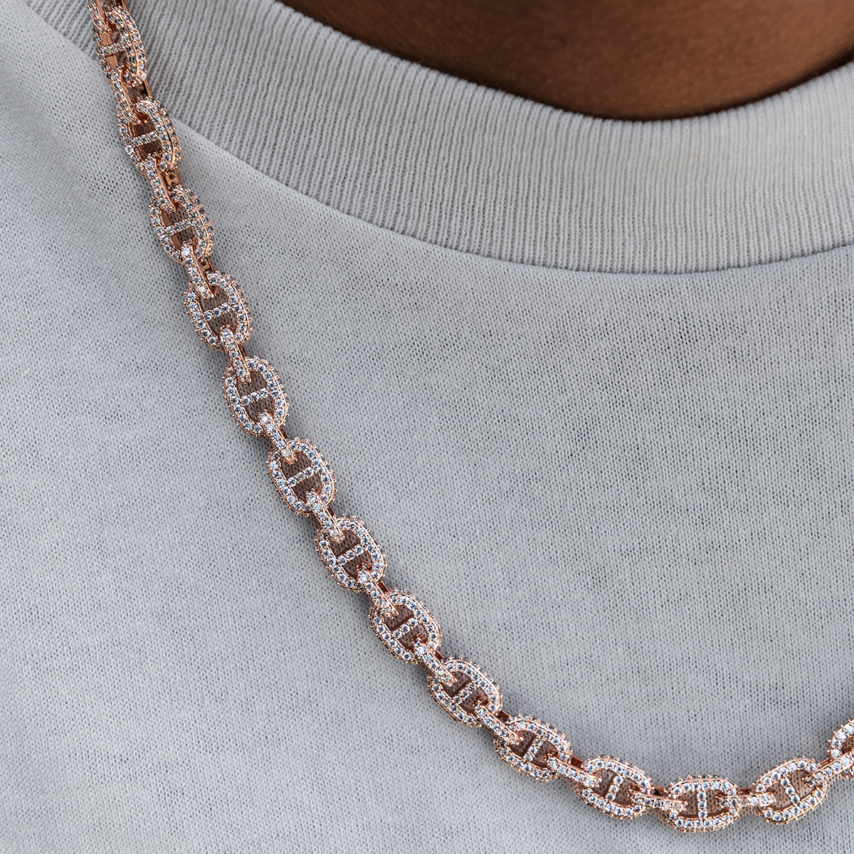 Micro Valentina Chain in Rose Gold