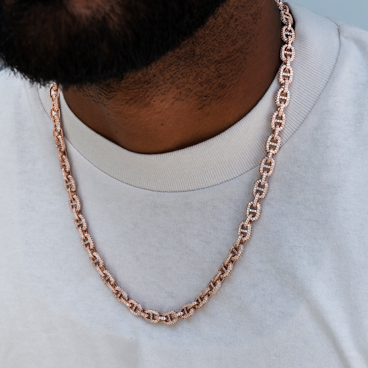Micro Valentina Chain in Rose Gold