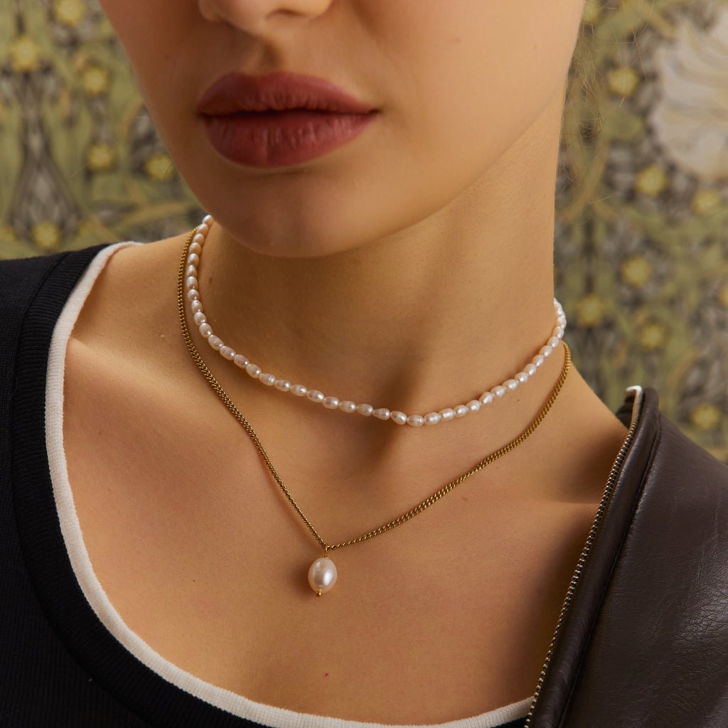 Tidal Pearl Choker Necklace