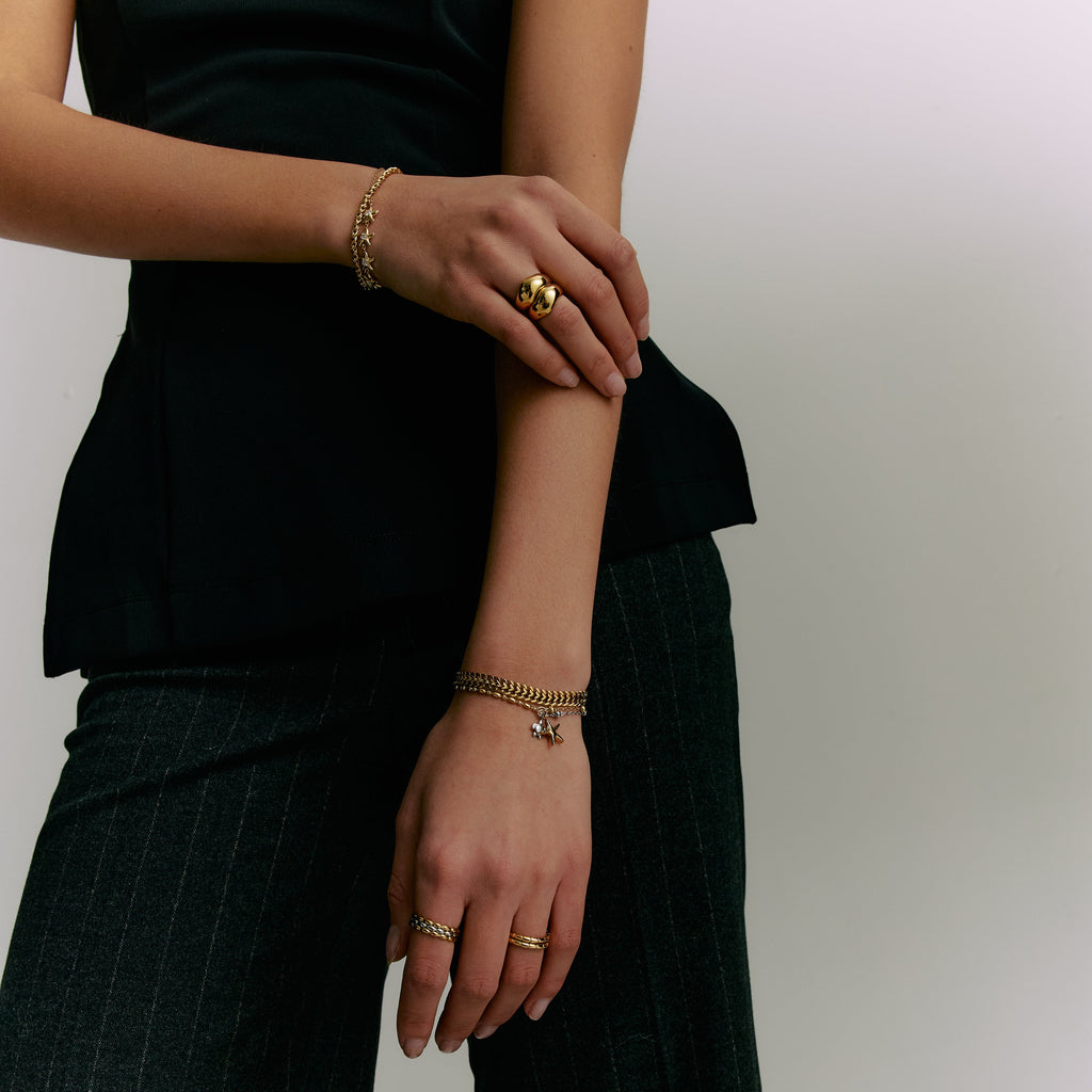 Two-Tone Eternal Chain Band