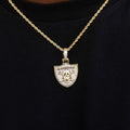 Las Vegas Raiders Official NFL Micro Logo Pendant - Yellow Gold