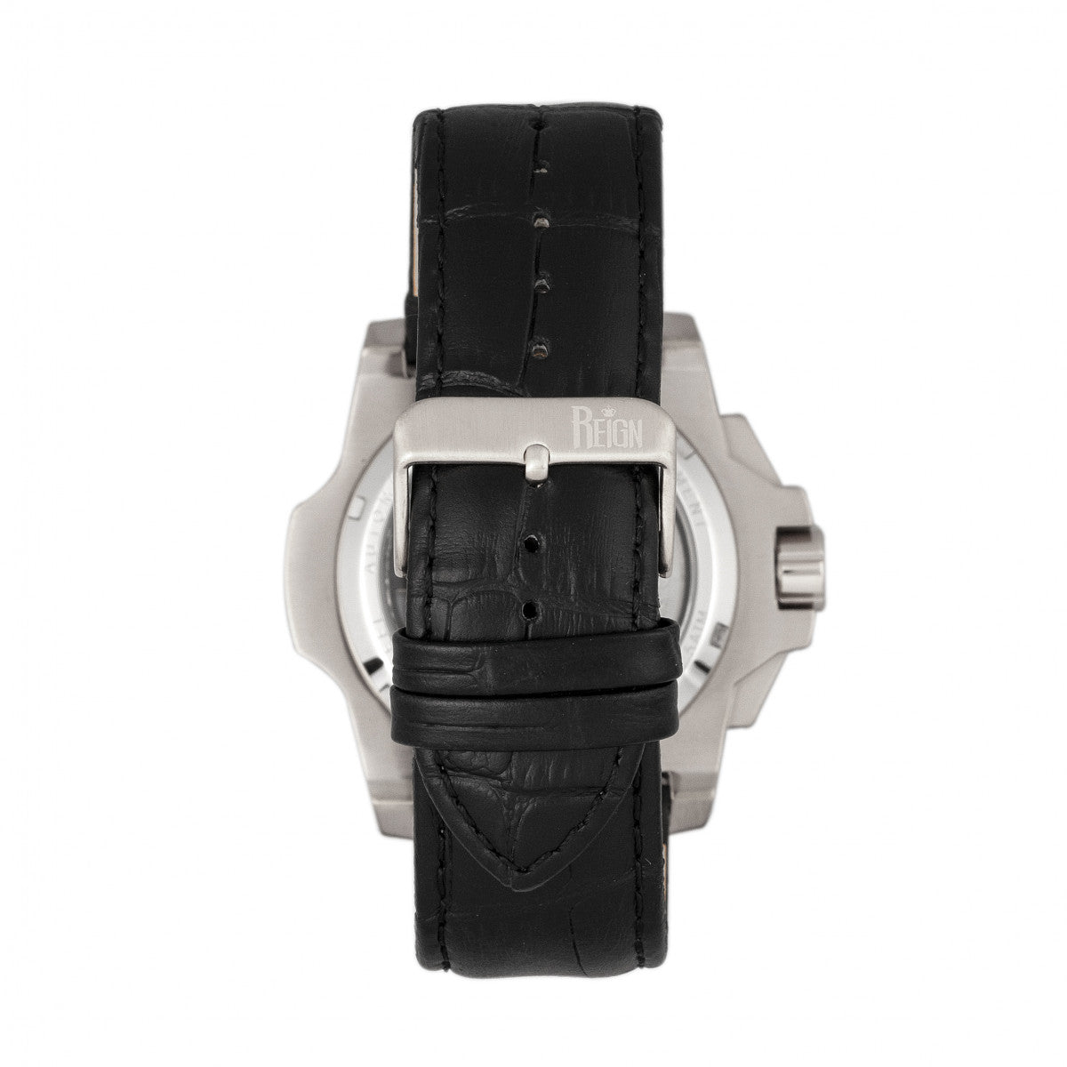 Commodus Automatic Skeleton Leather-Band Watch