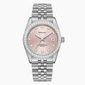 DORADO Iced Silver Timeless Watch - Pink