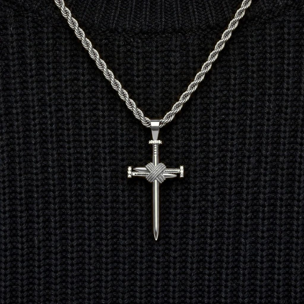 Nail Cross Pendant (Silver)