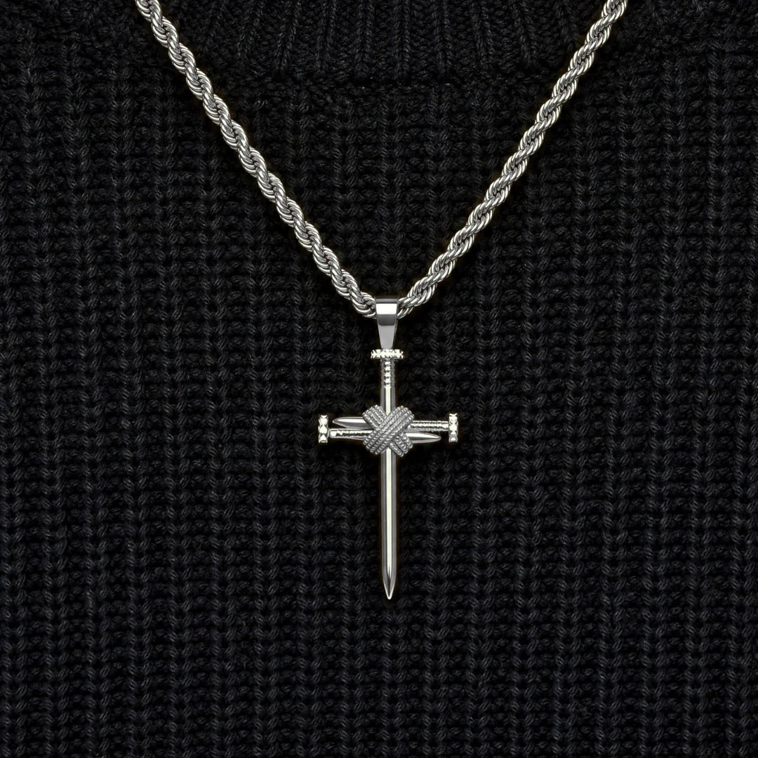Nail Cross Pendant (Silver)