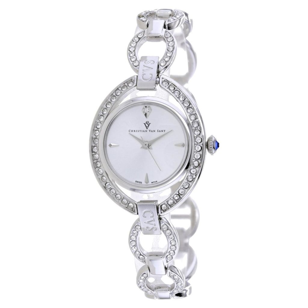 Christian Van Sant Women's Stella White Round 28mm