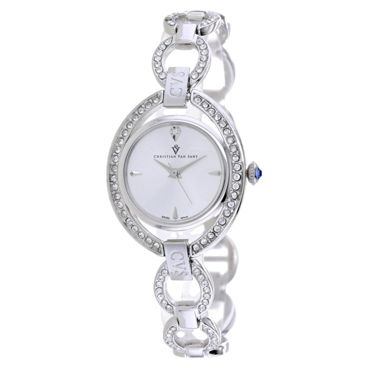 Christian Van Sant Women's Stella White Round 28mm