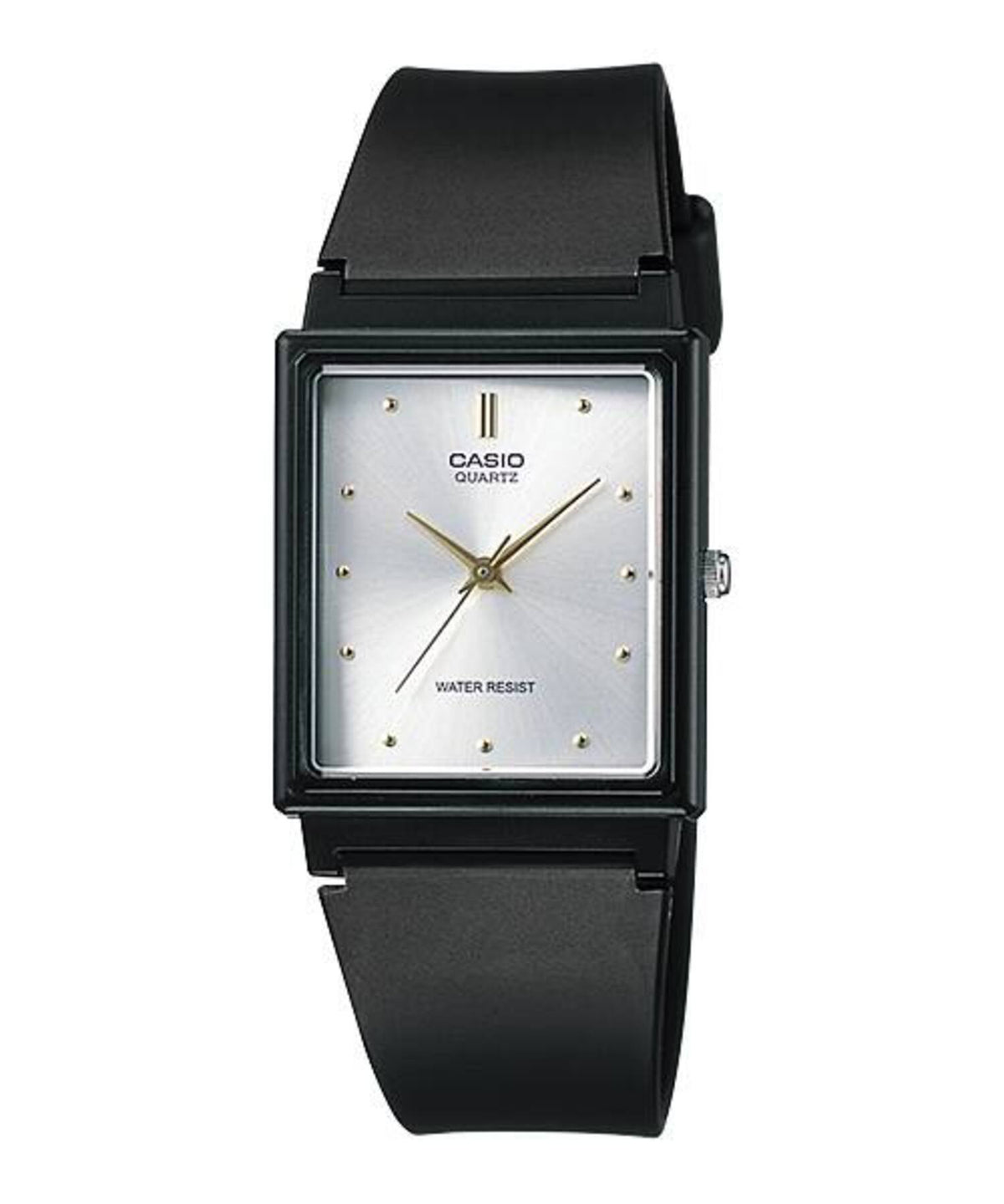 Casio Women’s Black Strap Watch with Silver Dial - MQ-38-7A