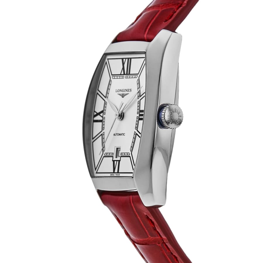 Longines Evidenza Automatic Silver Dial Leather Strap Women's Watch L2.142.4.76.2