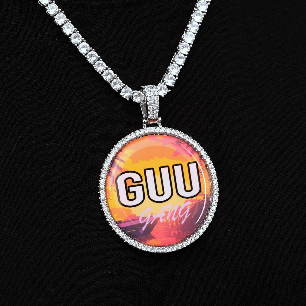 MEDIUM 3D CIRCLE CUSTOM PICTURE PENDANT