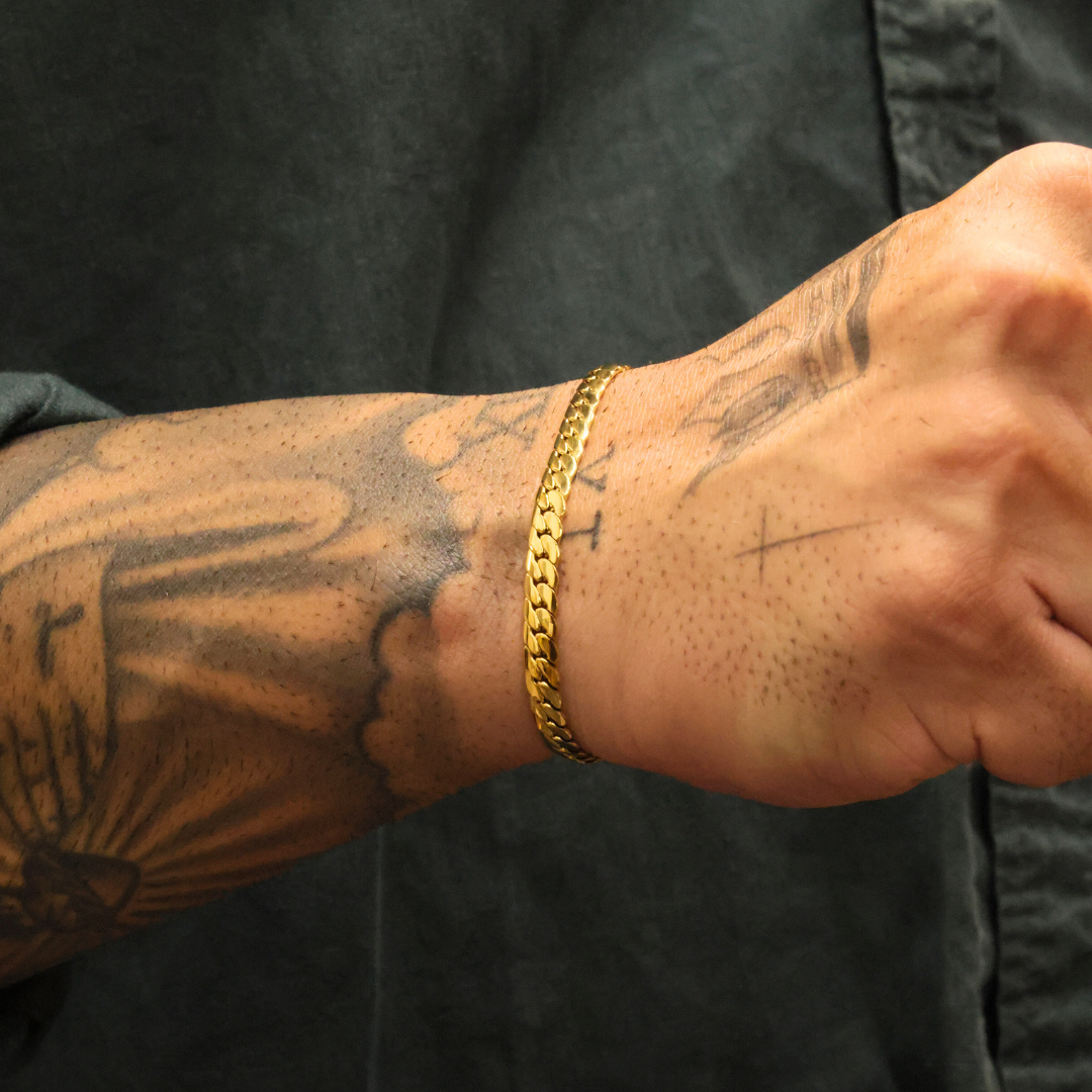 Miami Cuban Link Bracelet (Gold) - 5mm