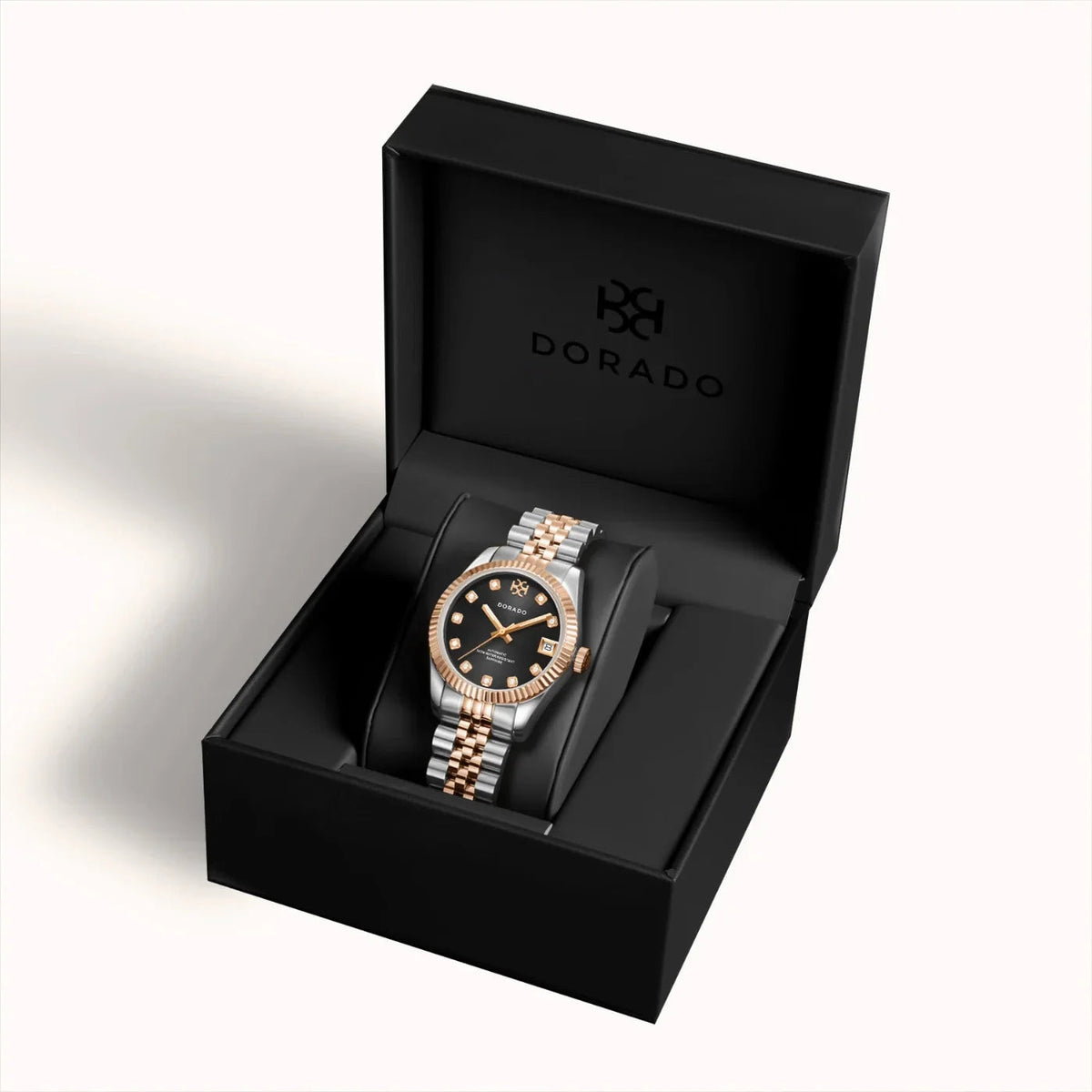 DORADO Rose Two Tone Timeless Watch - Black