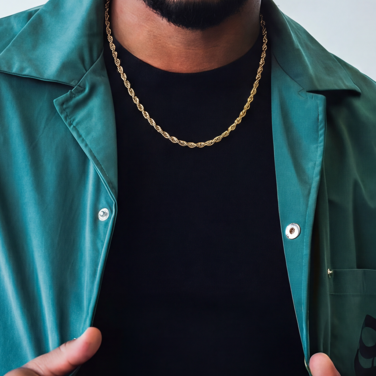 Rope Chain in Yellow Gold - 4mm