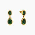Heirloom Teardrop Stone Earrings