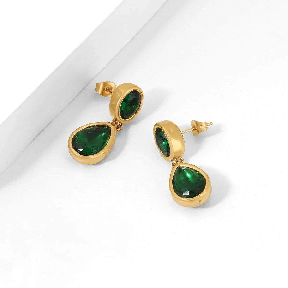 Heirloom Teardrop Stone Earrings