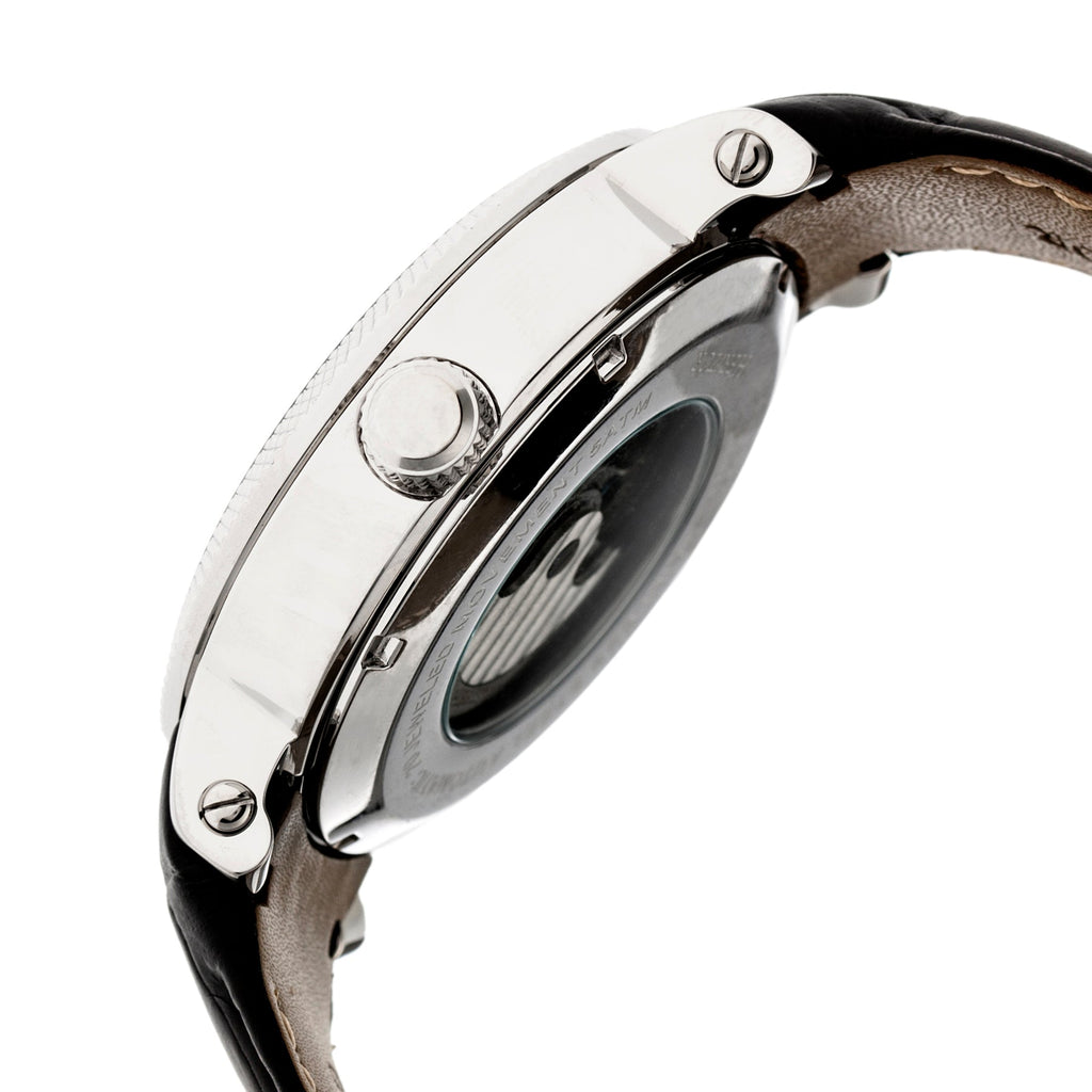 Aries Skeleton Leather-Band Watch