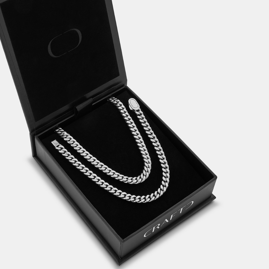 Cuban 6mm Gift Set (Silver)