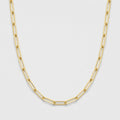Women's Paperclip Chain (Gold) - 3mm