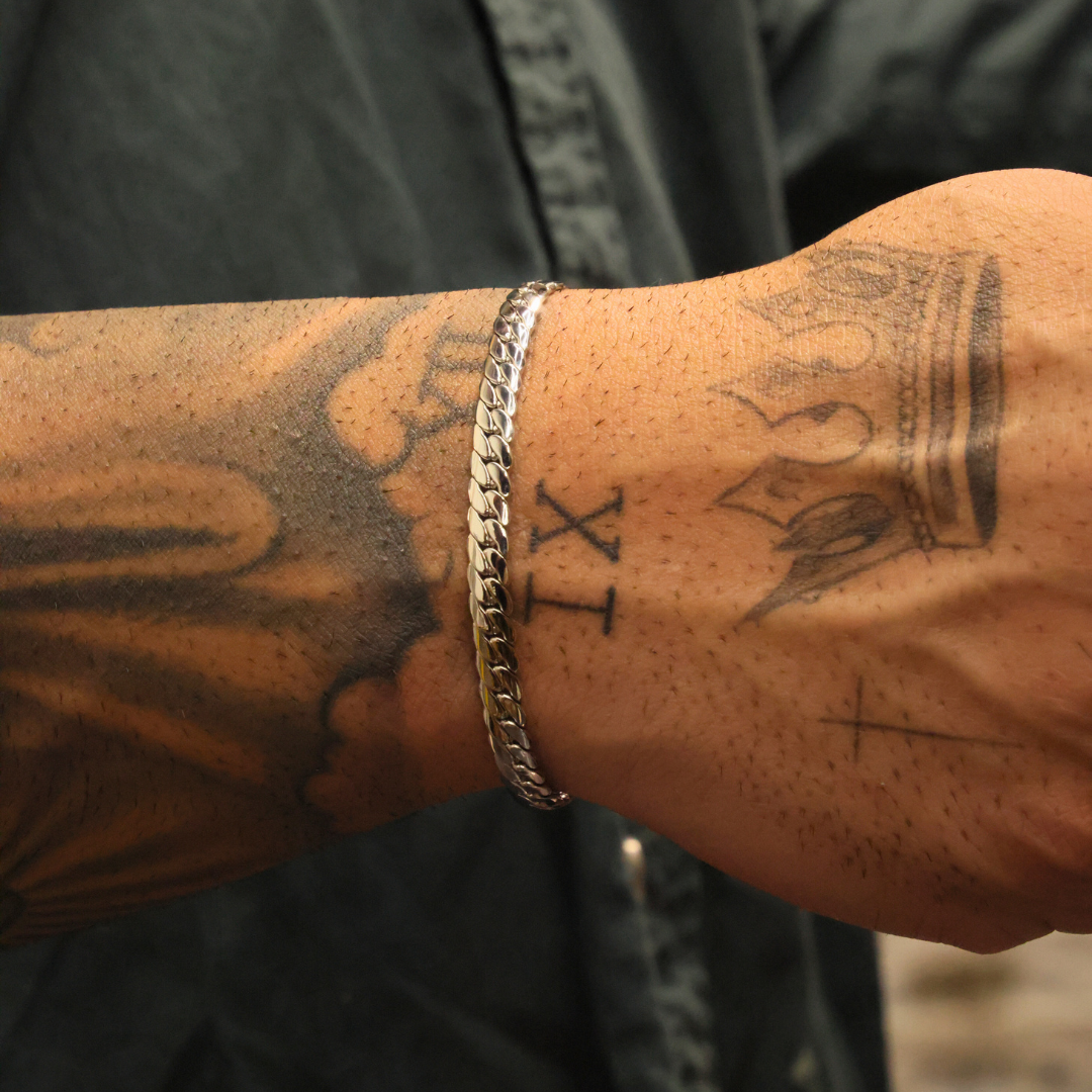 Miami Cuban Link Chain + Bracelet (Silver) - 5mm