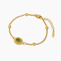 Heirloom Emerald Stone Bracelet