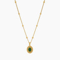 Heirloom Emerald Stone Necklace