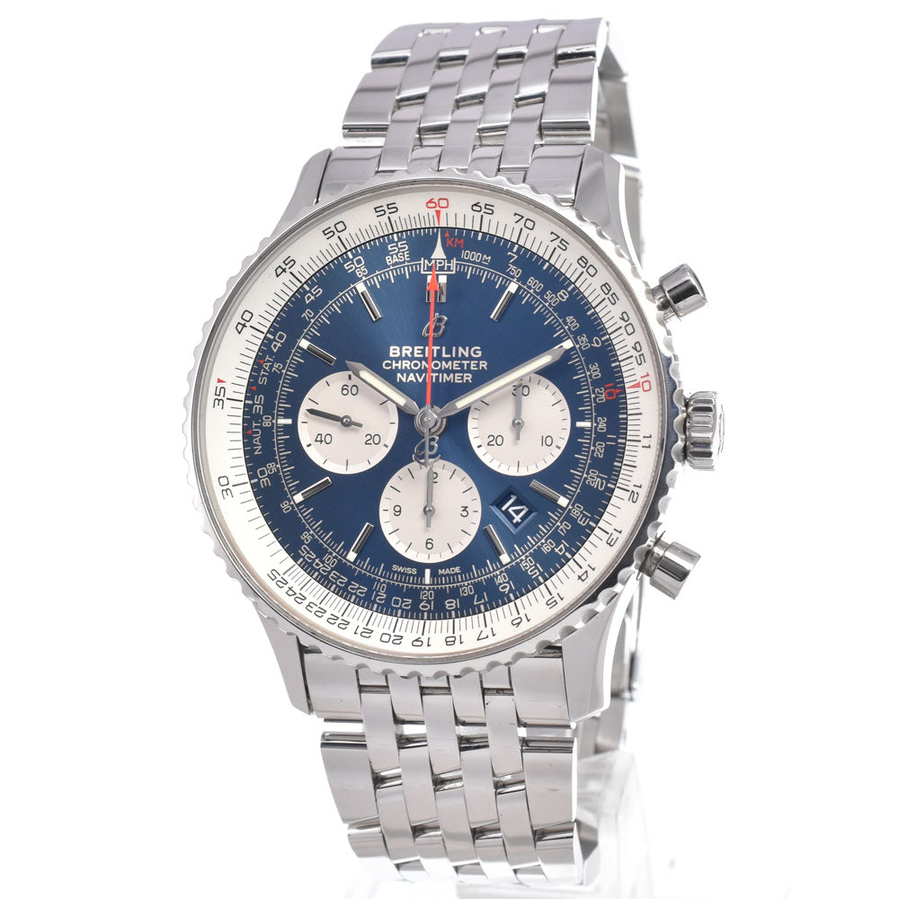 Breitling Navitimer 01 Chronograph Automatic Stainless Steel And pink Watch (Pre-Owned)