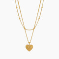 Heirloom Gold Heart Necklace Set