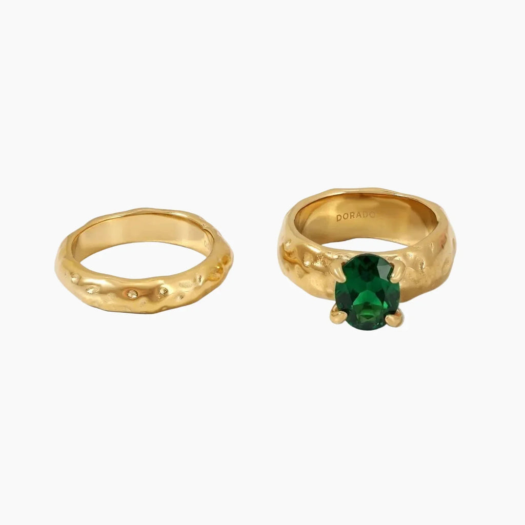 Heirloom Oval Stone Ring Set