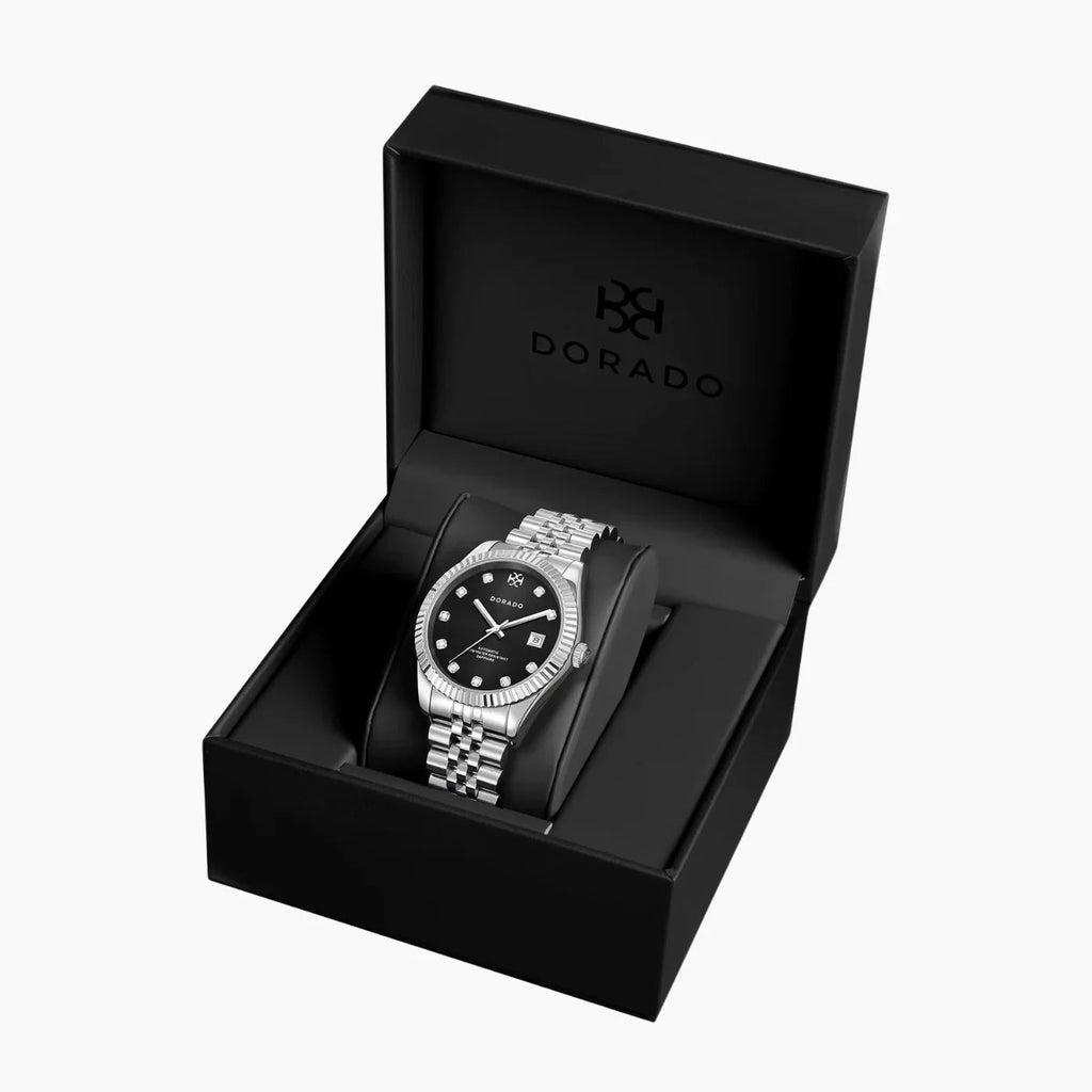 DORADO Silver Timeless Watch - Black