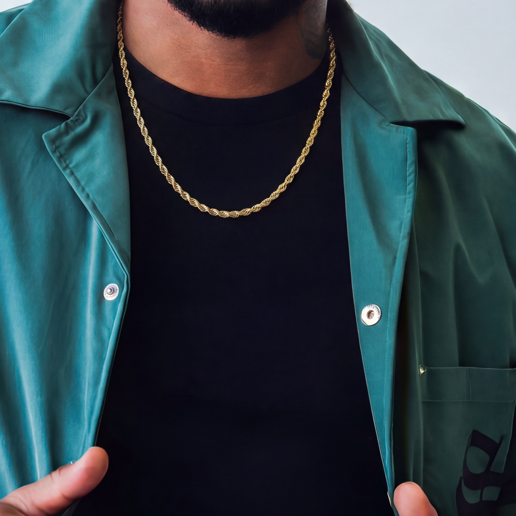 Rope Chain in Yellow Gold - 4mm